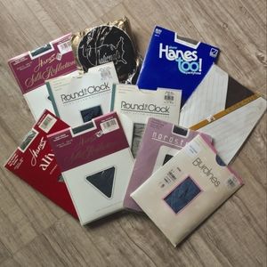 Large Bundle of Vintage Control Top Pantyhose Nylons Stalkings